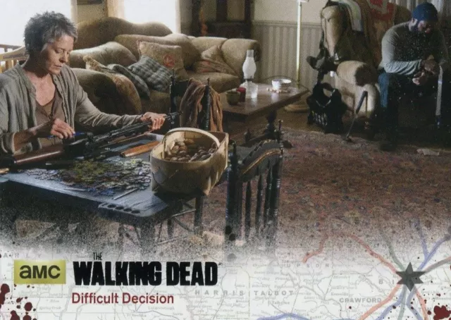 Walking Dead Season 4 Part 1 Black Foil Base Card #66 Difficult Decision