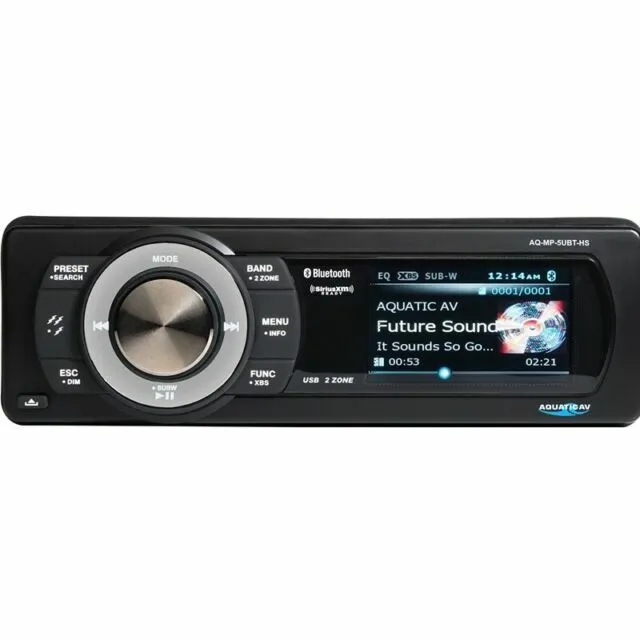 Aquatic AV AQ-MP-5UBT-HS Harley-Davidson Bluetooth Stereo For 1996-2013 Models