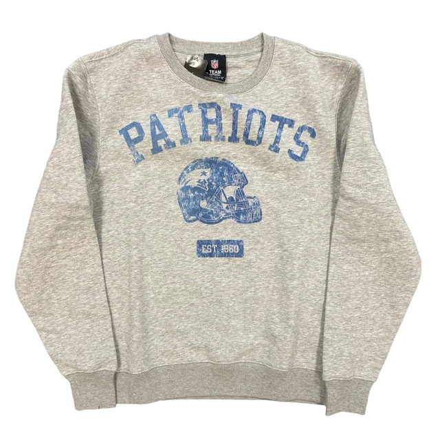 New England Patriots Sweatshirt (Size XL) NFL Men's Helmet Graphic Top - New