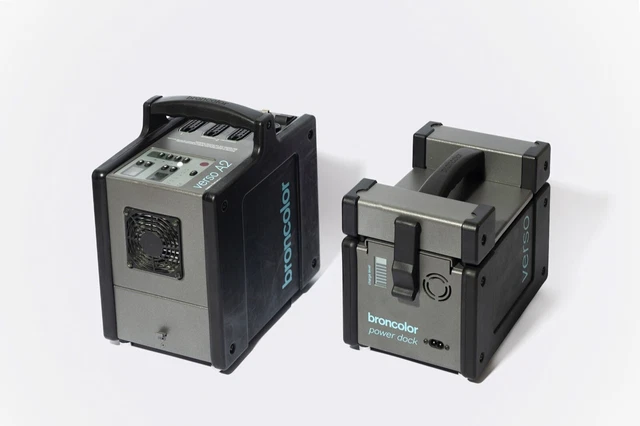 Broncolor Verso A2 1200W + base de batería, perfecto estado