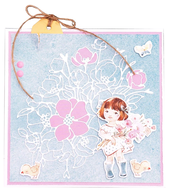 Troquel de corte Studio Light Little Blossom n.o 194, Happy Blossom -LBCD194