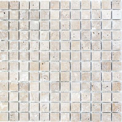 Mosaico azulejo travertino piedra natural nogal cocina baño pared 43-44023_b|1 alfombra