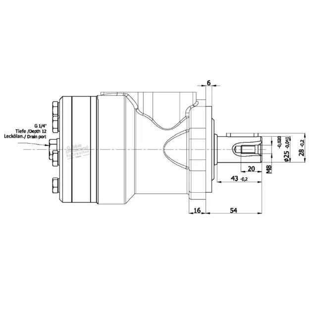 Hydraulikmotor Orbitalmotor Gerotormotor OMR,MR,GMR50 80 100 125 200 250 315 400 3