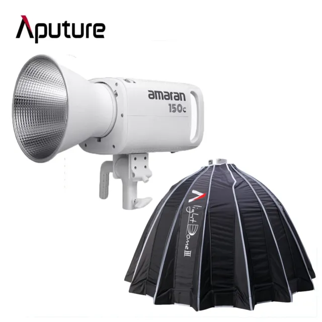 Luz de vídeo LED Aputure Amaran 150c 150W RGBWW 2500-7500K+Light Dome III Softbox