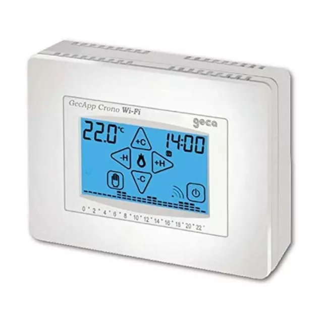 Geca 3.528.2384 Thermostat Programmable Écran Tactile Geen Wifi Blanc 230V