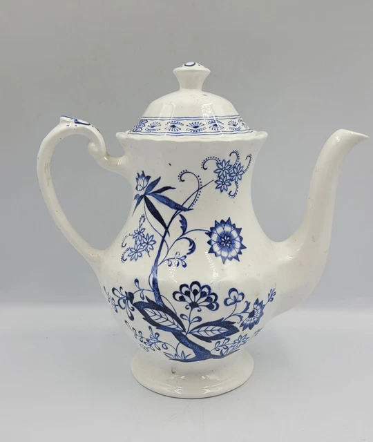 ANTIQUE J&G MEAKIN Staffordshire Blue Nordic English Transferware