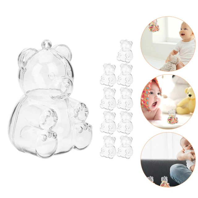 10pcs Boîtes de friandises Bodes en forme de ours petites boîtes à bonbons Boîte