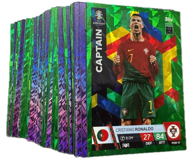 TOPPS EURO 2024 Match Attax Green/Purple Parallel Cards £1.25