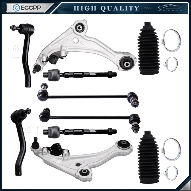 12pc Front End Kit For 02-06 Nissan Altima 2.5L – Struts, Control Arms, Tie Rods