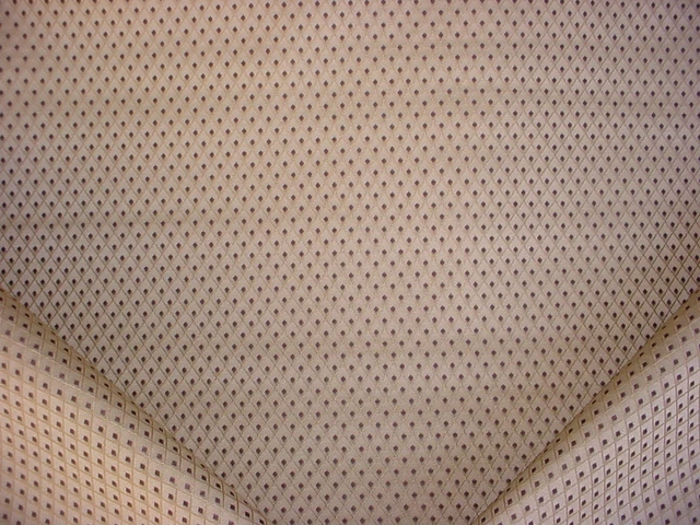 4-1/8Y Robert Allen Gold / Espresso Diamond Lattice Drapery Upholstery Fabric