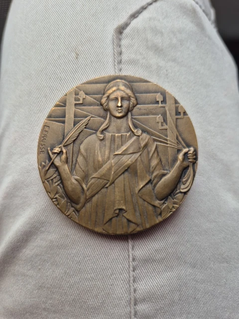Médaille Bronze "Courage Travail Patrie" Le Matin - Riberon 1904 - 52 Mm