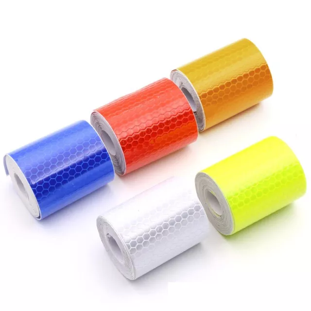 1 Roll High Intensity Reflective Tape Vinyl Hi Viz Vis Self-Adhesive 5*100CM UK