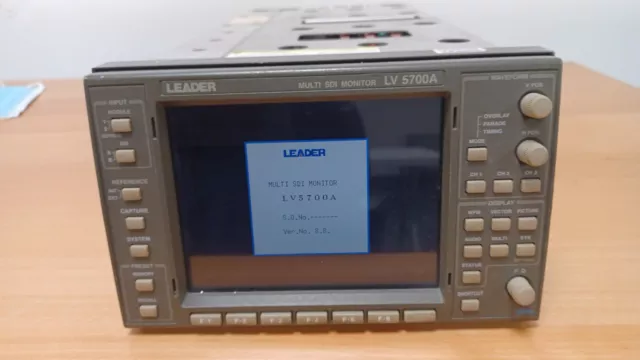 Leader LV-5700A Multi SD/HD-SDI Waveform, Vectorscope, Audio Monitor Opt 76 EYE