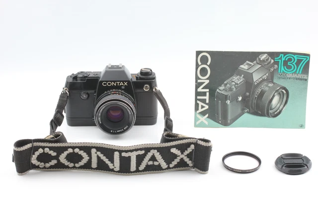 [N MINT++] Contax 137 MA Quartz SLR Yashica DSB 50mm f1.9 Film Camera From JAPAN