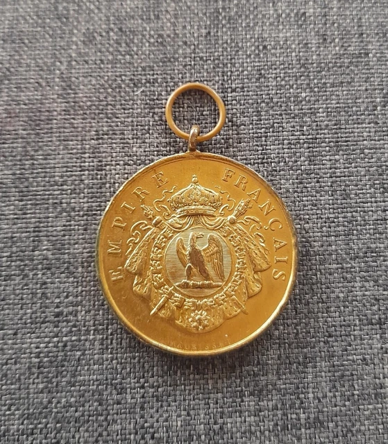 Médaille 1er Empire "Victoires Et Conquêtes Des Français" 1820 - Rare - XIXe Siècle