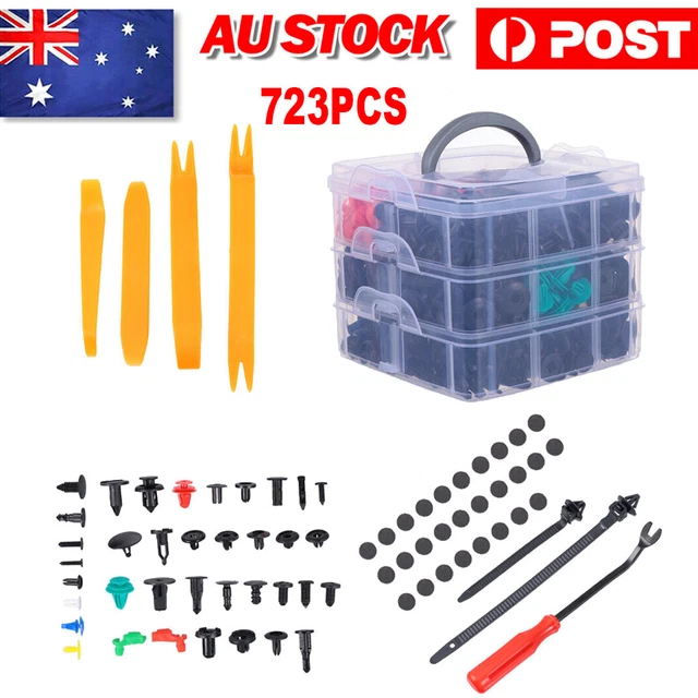 723PCS PLASTIC CAR Body Push Retainer Pin Rivet Trim Clips Panel