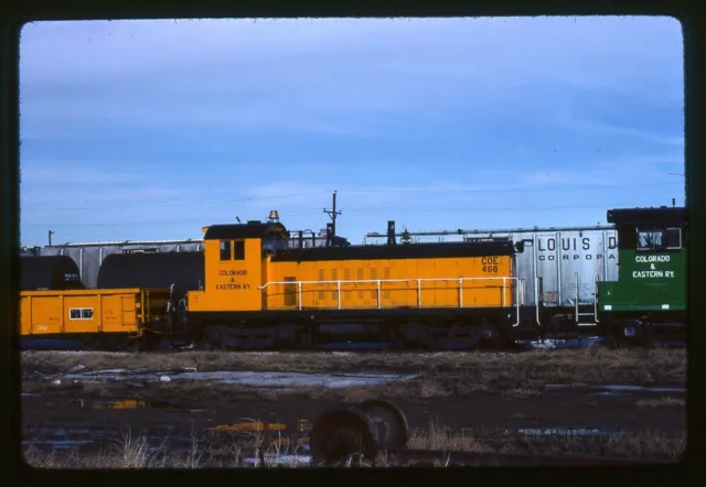 Railroad Slide - Colorado & Eastern Railway #468 Switcher Locomotive 1983 Denver