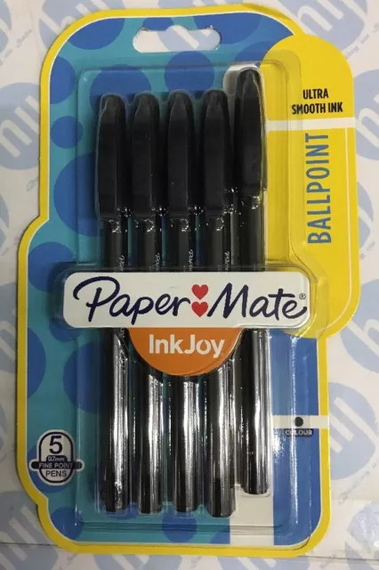 Papermate Inkjoy 100 Capped Ballpoint Pen - Medium - Black