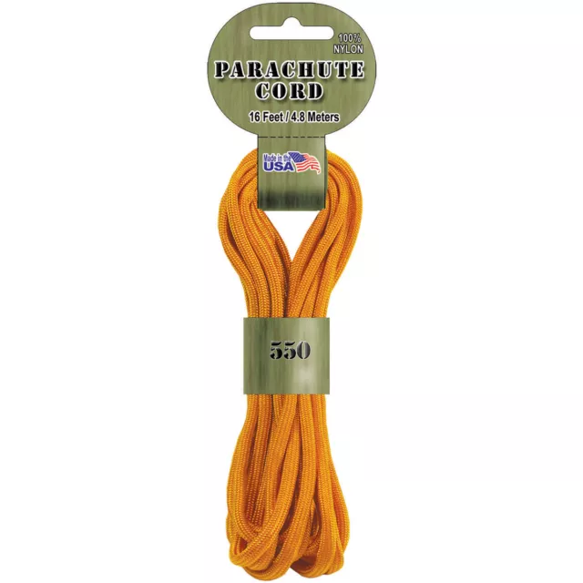 Parachute Cord 4mmx16' Goldenrod