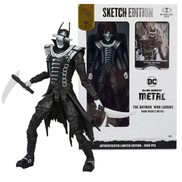 🔥 DC Multiverse McFarlane Toys Batman Who Laughs Sketch Gold Label EE Exclusive