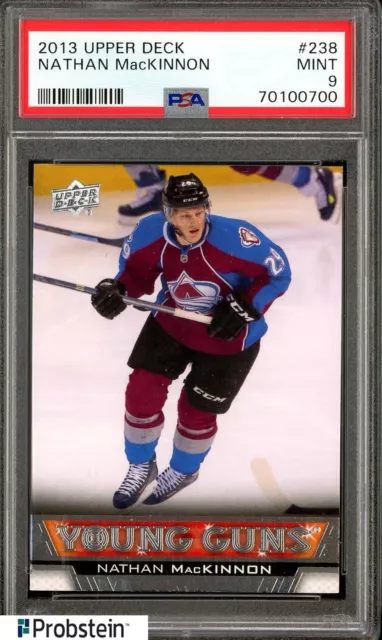 2013-14 Upper Deck Young Guns #238 Nathan MacKinnon RC Rookie PSA 9 MINT