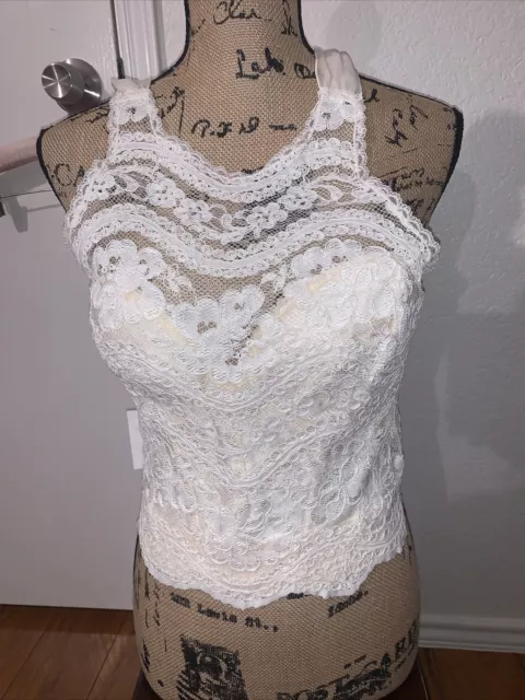 vintage helena stuart only hearts corset 36C ivory flower pattern sexy rare NWT