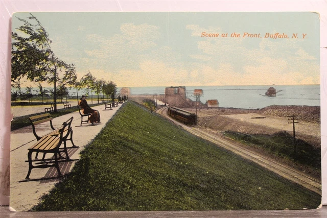 New York NY Buffalo Front Scene Postcard Old Vintage Card View Standard Souvenir