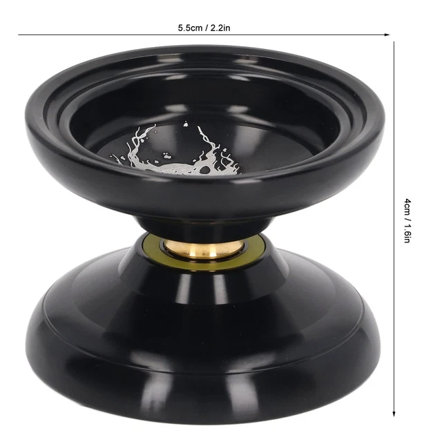 AXOC Yoyo Toy Fade Unresponsive Sand Blasting Yoyo For Training Black