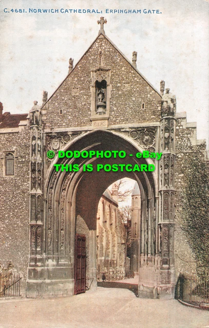 R516993 Norwich Kathedrale. Erpingham Tor. Das Photochrom. Celesque Serie