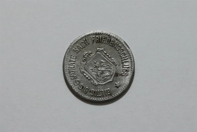 Germany War Money Token 10 Pfennig Aibling Iron B34 #Z716