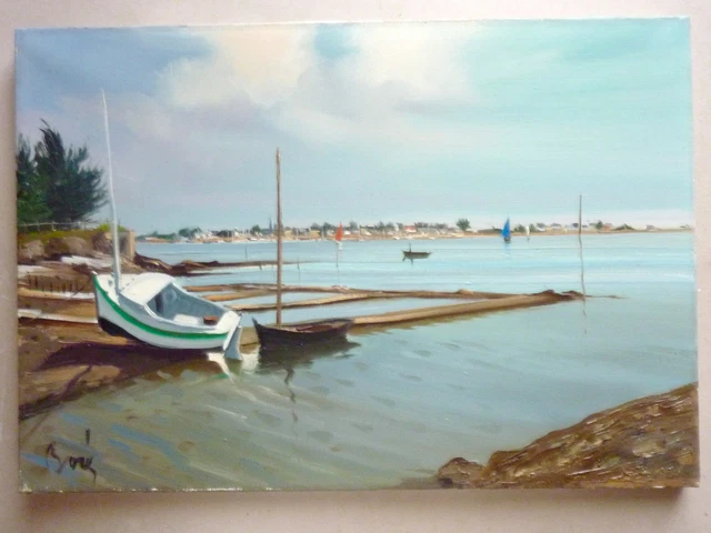 Nature Morte Huile sur toile signée A. MALAGOLI | Peinture sur toile