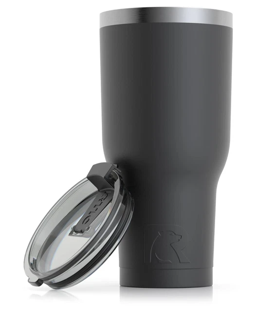 RTIC Mug with Lid, Large Double Vacuum Insulated Travel Stainless Steel Tumbler
