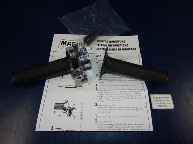 1970's MAGURA TRAP DOOR THROTTLE ACCELRATOR+GRIPS 7/8" HANDLEBAR CONTROL VINTAGE 1970's MAGURA TRAP DOOR THROTTLE ACCELRATOR+GRIPS 7/8" HANDLEBAR CONTROL VINTAGE