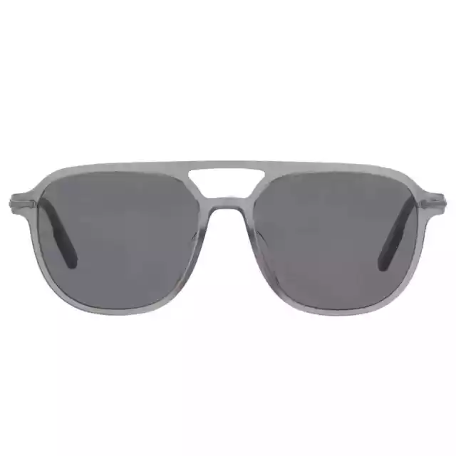 Ermenegildo Zegna Smoke Navigator Men's Sunglasses EZ0191 20A 55 EZ0191 20A 55