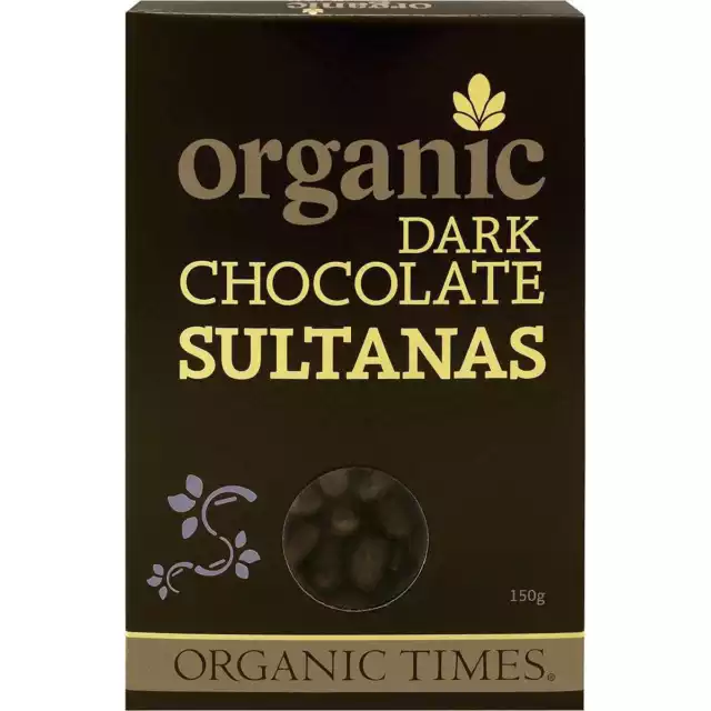 Organic Times Organic Dark Chocolate Sultanas 150g