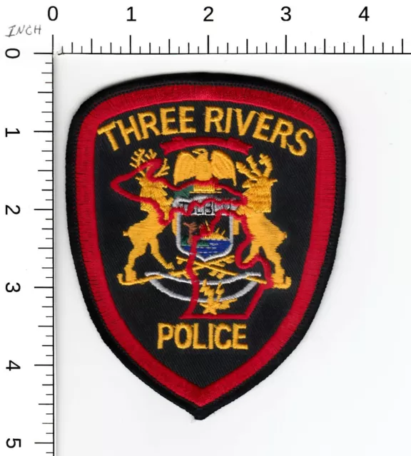 Three Rivers Michigan Police Older Shoulder Patch Mi