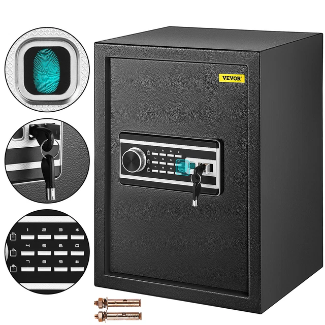 VEVOR SAFE BOX 60L Digital Lock Cash Deposit Password Fingerprint Home