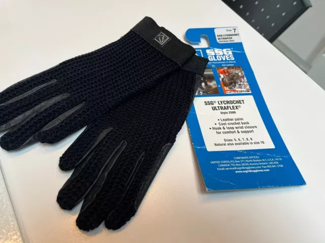 SSG Lycrochet UltraFlex Gloves Unisex Size 7 Horseback Riding Gloves NWT