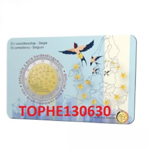 Belgique Commémorative 2024 "Union Europeenne" 2 Euro - Neuve Coincard Bu-Fl