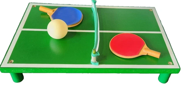 Jeu De Ping-pong Vintage Suisse - Weber Leman Montana, Ancien Tennis De Table