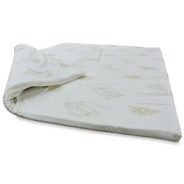 Topper Memory Foam 140x170 Cm, Alto 5 Cm - Con Rivestimento Aloe Vera - Correggi E Rinnova Il Materasso