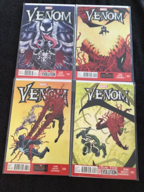 Lote de 4 Venom (serie 2018) #32-35 ¡casi nuevo! Primera impresión de Marvel