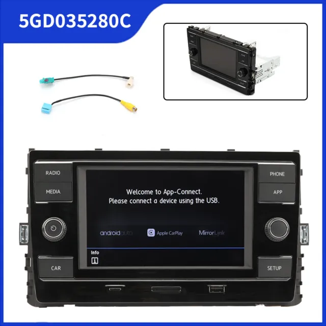 NONAME 6,5" 5GD035280C Android Auto Carplay Bluetooth Für VW GOLF MK7 7.5 Tiguan
