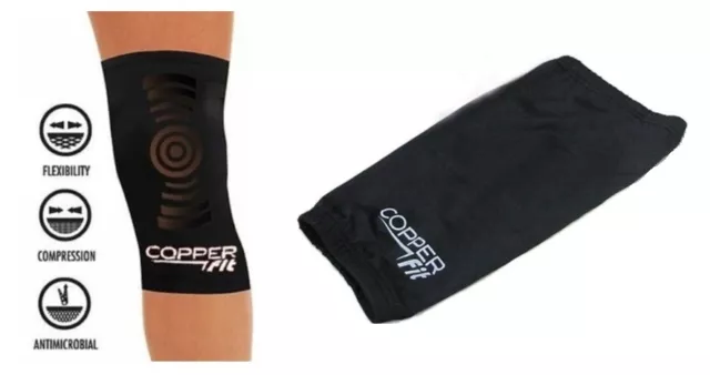 2 x Copper Fit Copper Infused Compression Support Brace/Sleeve For Pain (1 pair)