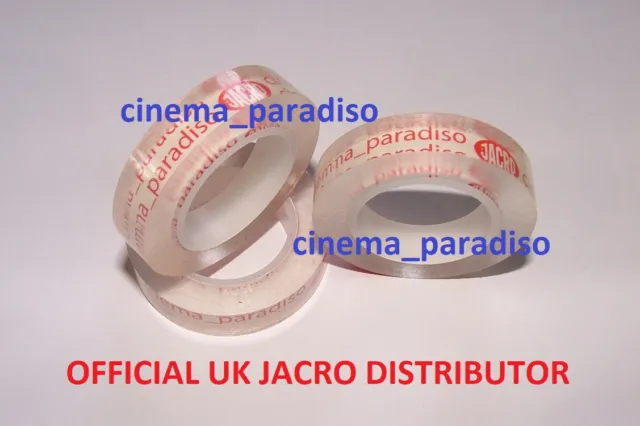REGULAR 8mm UNPERFORATED FILM SPLICING TAPE ROLL BY JACRO