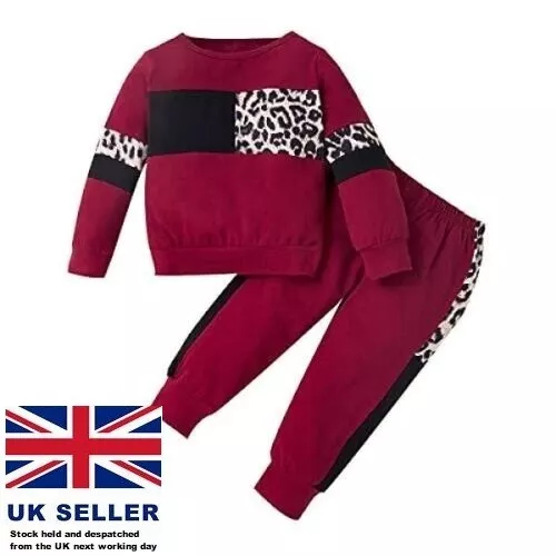 Girls  Outfit Sweater Casual Tops +Pants Tracksuit Toddler Kids Baby   9-12m *UK