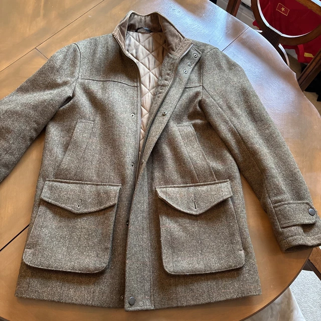 M&S AUTHENTIC YORKSHIRE Tweed By Moon Jacket Blue Harbour Luxury