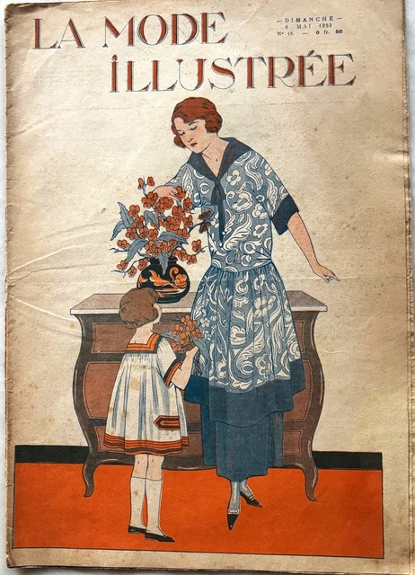 La Mode Illustrée 　53冊 LA MODE ILLUSTRÉE - 53 n° année 1882 complète - gravures, patrons