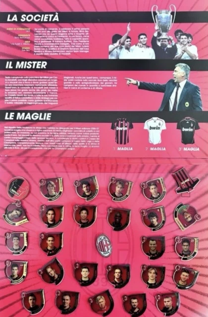 promocard La collezione ufficiale delle spille 2007/2008