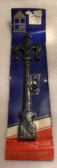 Black Ironware Pair 16” Cast Iron Strap False Or Faux Or Dummy Hinge Front